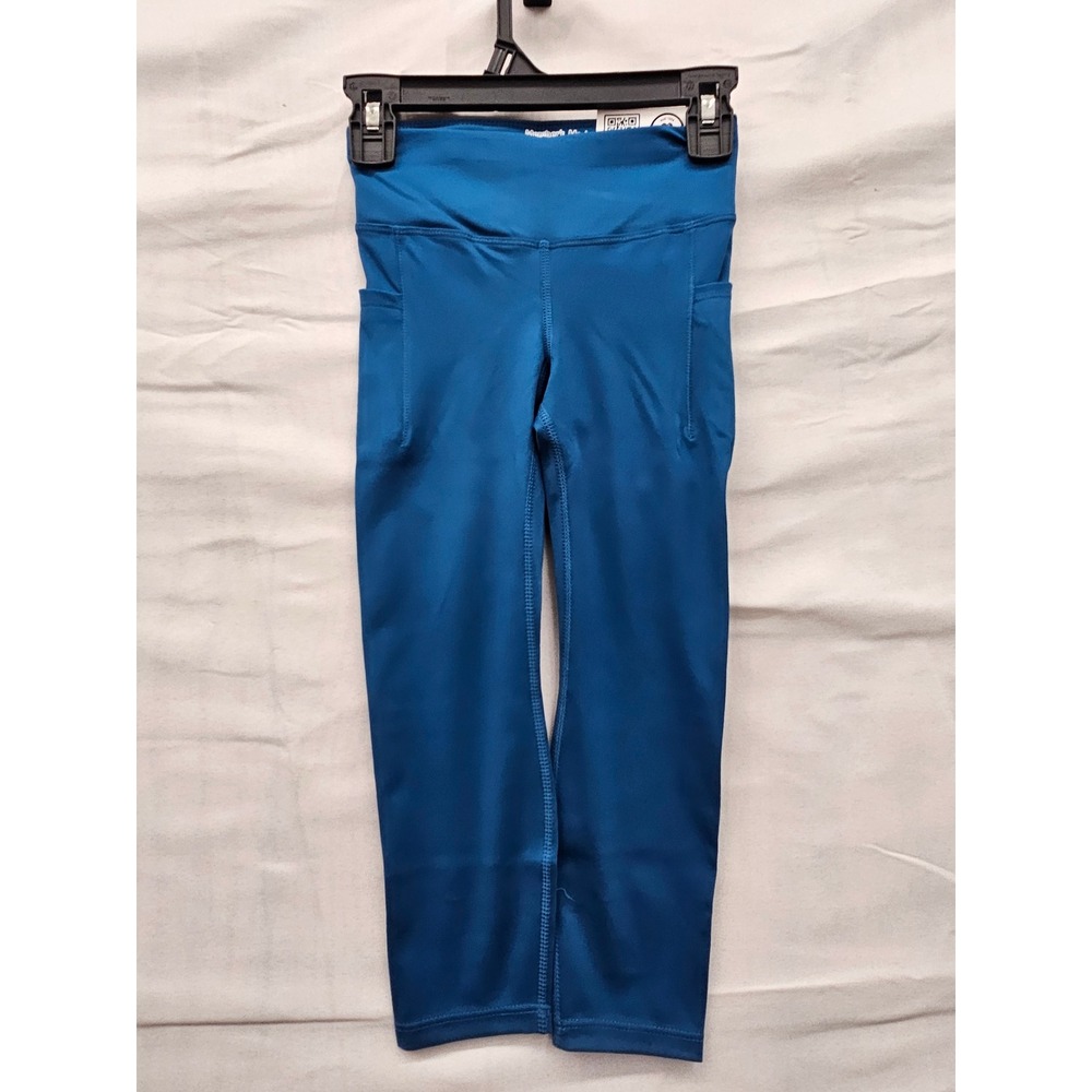 Member's Mark Girls Active Leggings Turquoise Polyester Blend Workout Size‎ XS